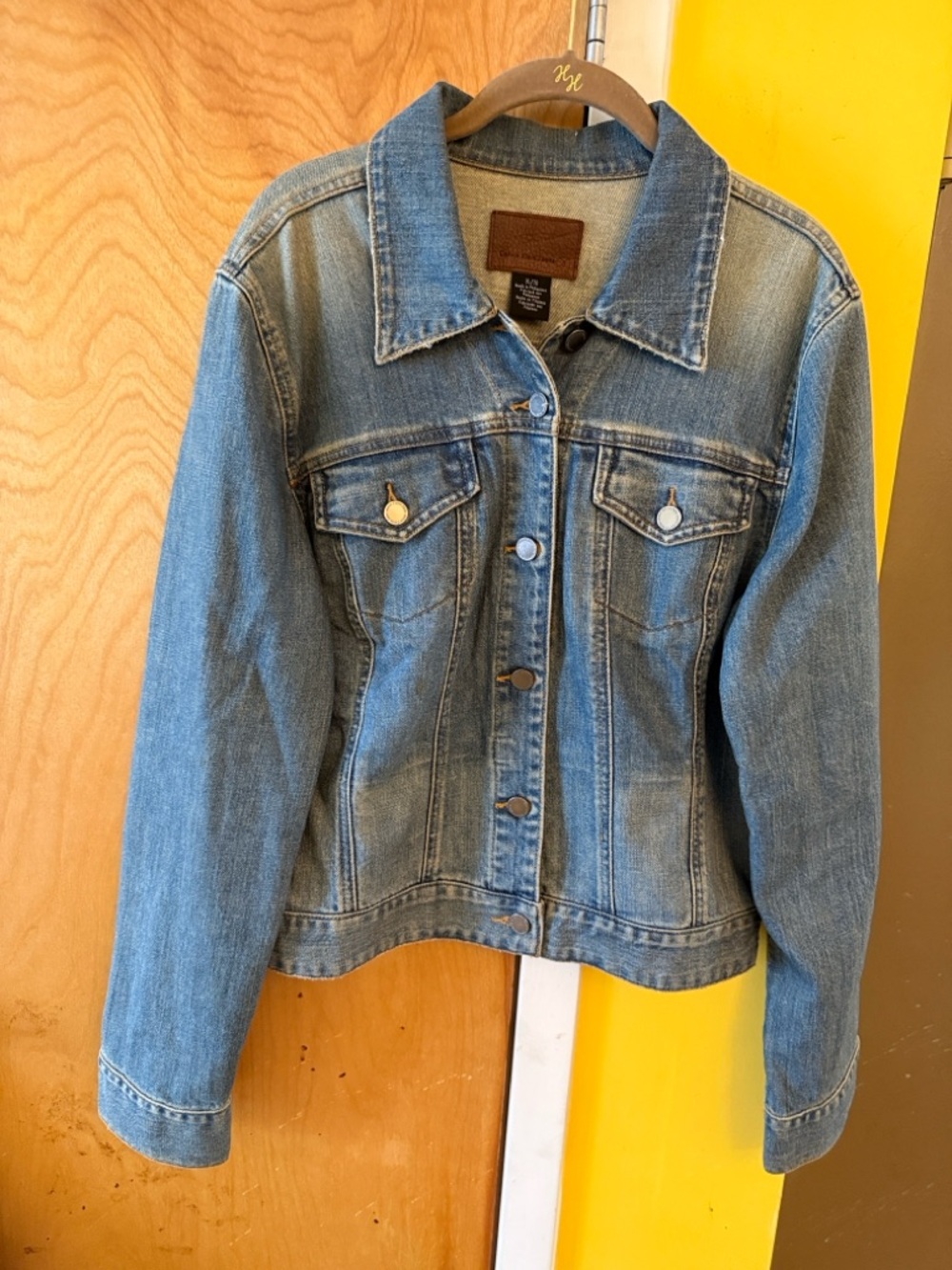 Calvin Klein Jeans Light Blue Denim Jacket with Button Front